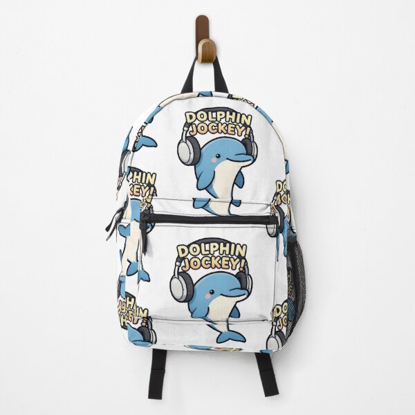 Item preview, Funny Cute Kawaii Cartoon Music DJ Style Dolphin with Earphones DOLPHIN JOCKEY! designed and sold by Giulivo Store Graphic.