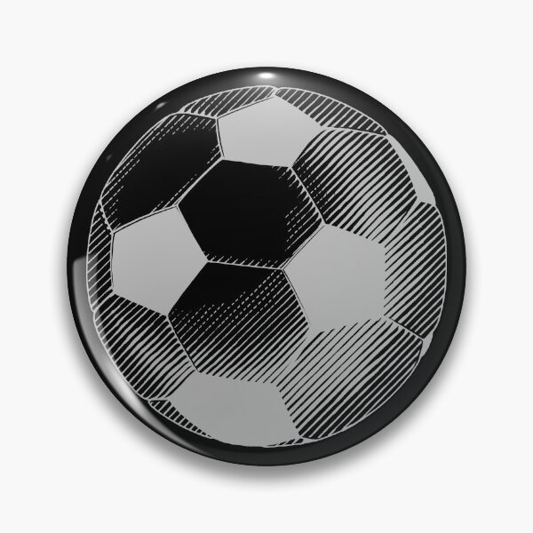 Item preview, Vintage Silver Soccer Football Art designed and sold by pattern-archive.