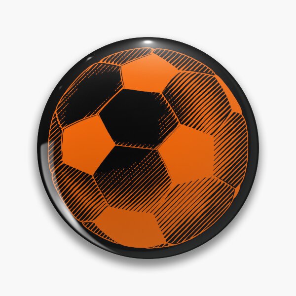 Item preview, Vintage Orange Soccer Football Art designed and sold by pattern-archive.