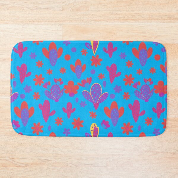 Item preview, Pop Art Cactus Pattern - Vibrant Neon Blue & Pink Desert Succulent designed and sold by AOCollections.