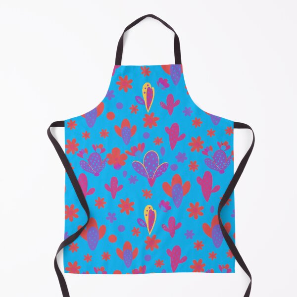 Item preview, Pop Art Cactus Pattern - Vibrant Neon Blue & Pink Desert Succulent designed and sold by AOCollections.
