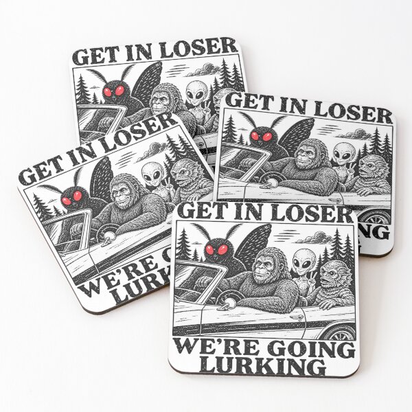 Item preview, Mothman Car Get In Loser We’re Going Lurking Funny Cryptid designed and sold by LASTIQUE-dd.
