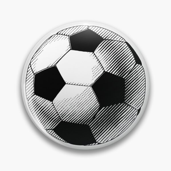 Item preview, Vintage Black Soccer Football Art designed and sold by pattern-archive.