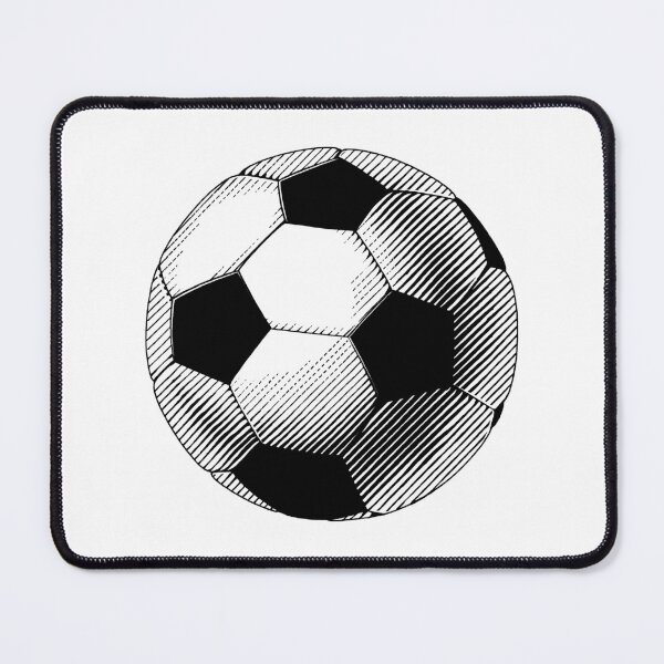 Item preview, Vintage Black Soccer Football Art designed and sold by pattern-archive.