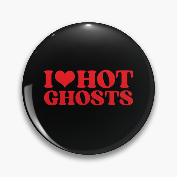 Item preview, I Heart Hot Ghosts I Love Hot Ghosts Halloween Last Minute Ideas designed and sold by CHEFANA-ART.