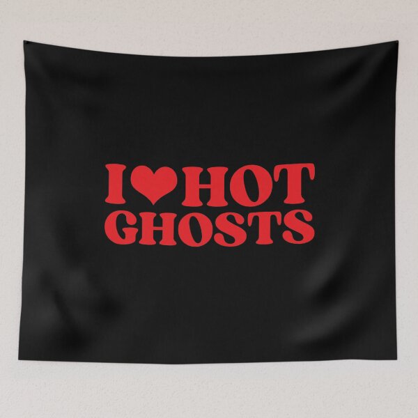 Item preview, I Heart Hot Ghosts I Love Hot Ghosts Halloween Last Minute Ideas designed and sold by CHEFANA-ART.
