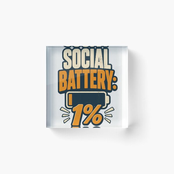 Item preview, Social Battery One Percent designed and sold by good-graffity.