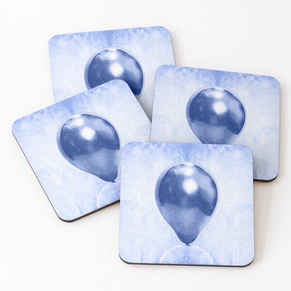 Item preview, Lone Blue Party Balloon Dark Melancholy Solitude Art designed and sold by Ghoul Enterprises.