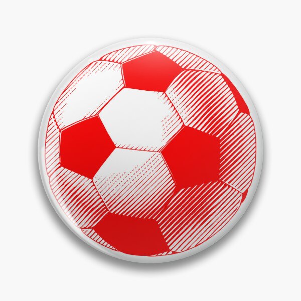 Item preview, Vintage Red Soccer Football Art designed and sold by pattern-archive.