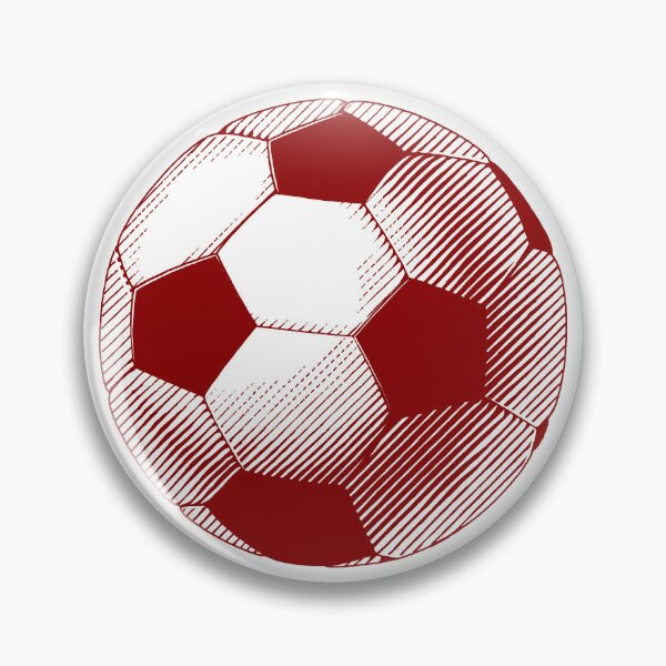 Item preview, Vintage Dark Red Soccer Football Art designed and sold by pattern-archive.
