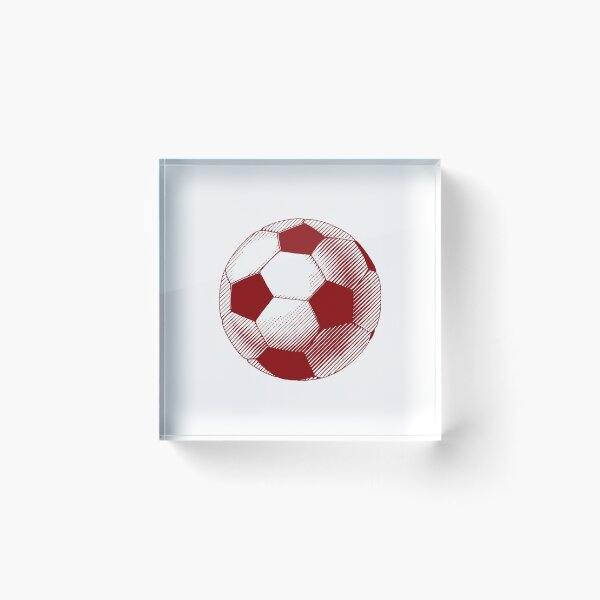 Item preview, Vintage Dark Red Soccer Football Art designed and sold by pattern-archive.