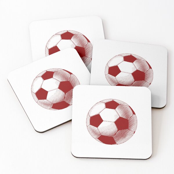 Item preview, Vintage Dark Red Soccer Football Art designed and sold by pattern-archive.