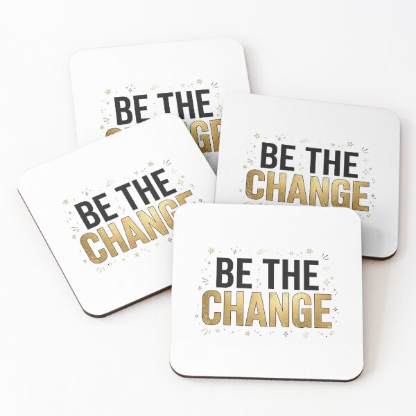 Item preview, Be The Change | Motivational Streetwear Design designed and sold by Softlife by Harvir.