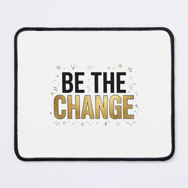 Item preview, Be The Change | Motivational Streetwear Design designed and sold by Softlife by Harvir.