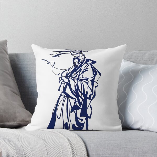Item preview, Dangun, Korean deity - Blue Abstract Art designed and sold by shadow-bloom.