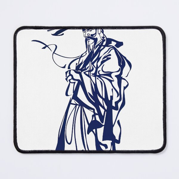 Item preview, Dangun, Korean deity - Blue Abstract Art designed and sold by shadow-bloom.