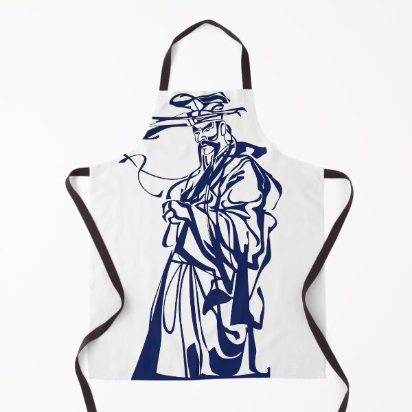 Item preview, Dangun, Korean deity - Blue Abstract Art designed and sold by shadow-bloom.