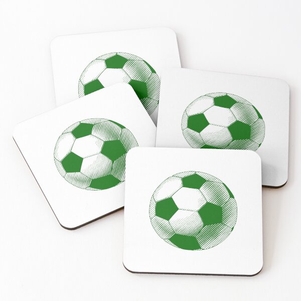 Item preview, Vintage Dark Green Soccer Football Art designed and sold by pattern-archive.