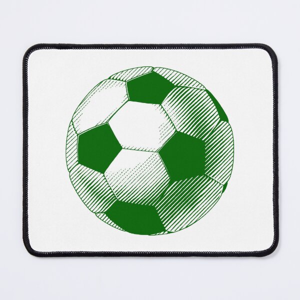 Item preview, Vintage Dark Green Soccer Football Art designed and sold by pattern-archive.