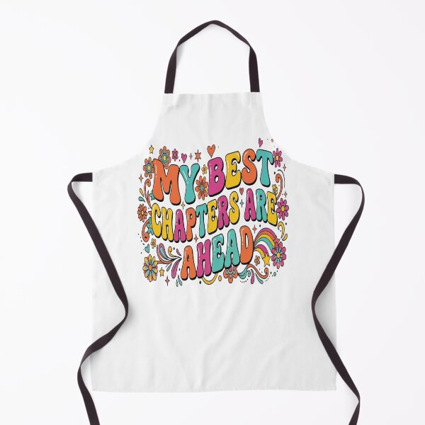Item preview, My Best Chapters Are Ahead Inspirational Women's Typography groovy style designed and sold by Soft Strength Studio.