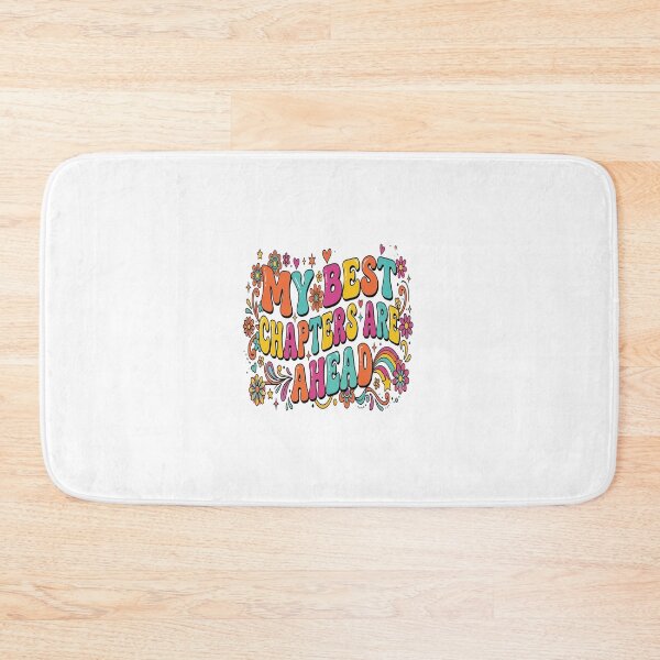 Item preview, My Best Chapters Are Ahead Inspirational Women's Typography groovy style designed and sold by Soft Strength Studio.
