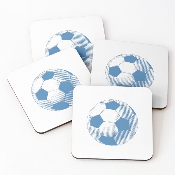 Item preview, Vintage Steel Blue Soccer Football Art designed and sold by pattern-archive.
