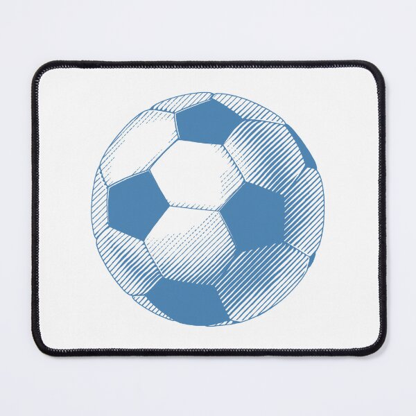 Item preview, Vintage Steel Blue Soccer Football Art designed and sold by pattern-archive.