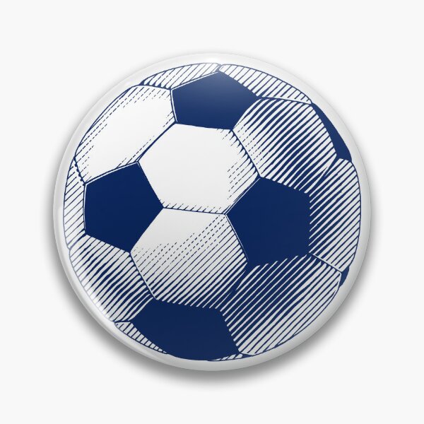 Item preview, Vintage Navy Blue Soccer Football Art designed and sold by pattern-archive.