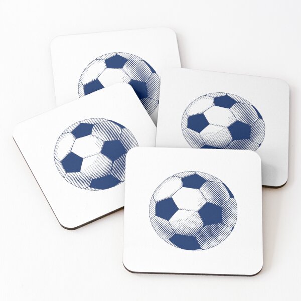 Item preview, Vintage Navy Blue Soccer Football Art designed and sold by pattern-archive.