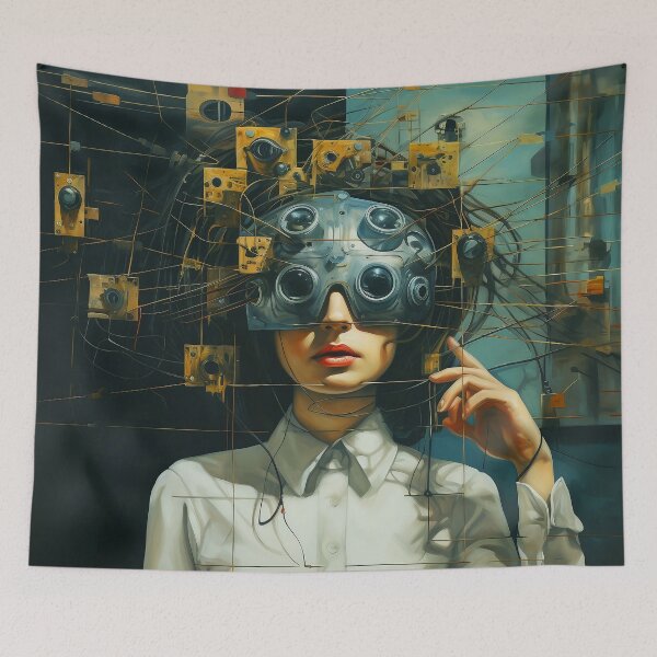 Item preview, Imaginary Surreal World Fantasy Female With Magical Headgear designed and sold by DEC02.