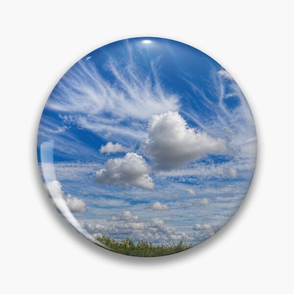 Item preview, Dramatic Blue Sky with Wispy Cirrus and Fluffy Cumulus Clouds designed and sold by Astute-Artio-Photography.
