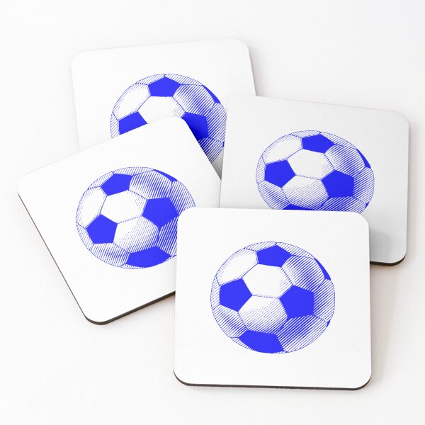 Item preview, Vintage Blue Soccer Football Art designed and sold by pattern-archive.