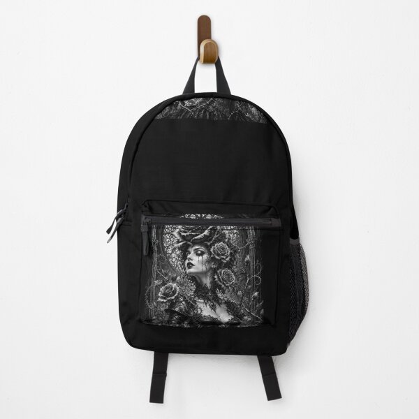Item preview, Gothic rose personified in black and white designed and sold by Axokris.