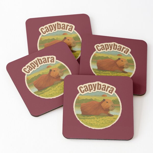 Item preview, Capybara Retro National Park Style T-Shirt o Vintage Capybara Emblem designed and sold by GeoandHome.