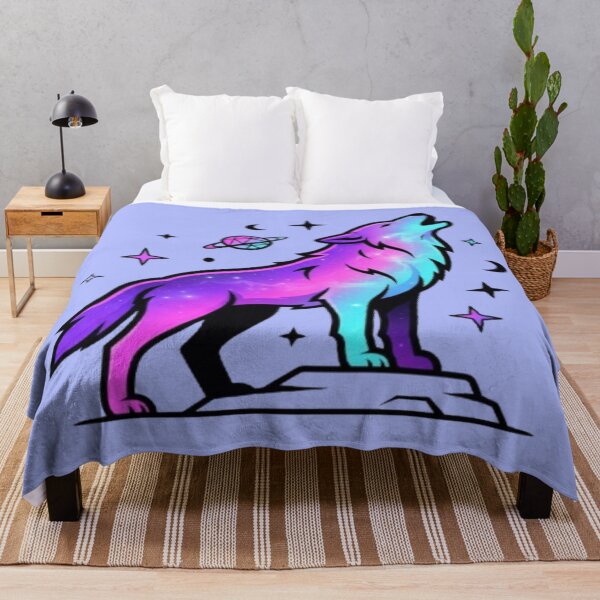 Item preview, Galaxy Wolf Howling Cosmic Space Art designed and sold by DailySparks.
