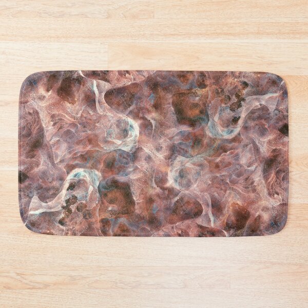 Item preview, Abstract Pink Marble Texture with Teal and Copper Veins designed and sold by Sveta Aho.