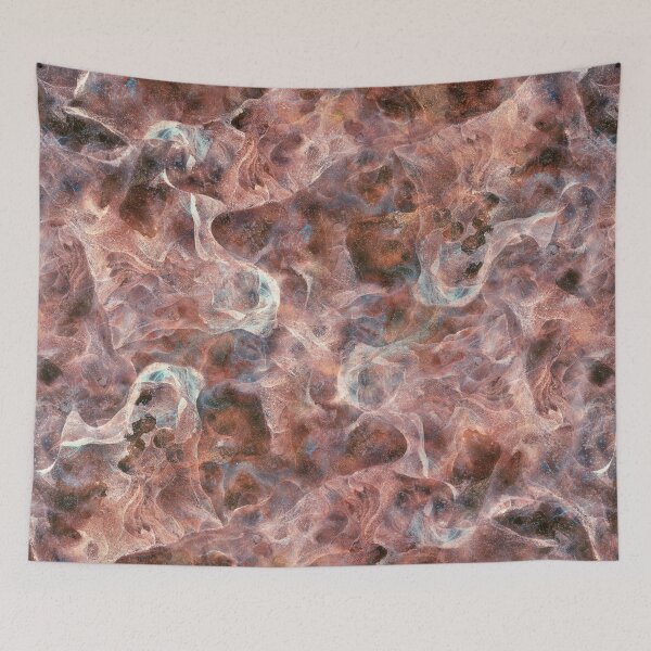 Item preview, Abstract Pink Marble Texture with Teal and Copper Veins designed and sold by Sveta Aho.