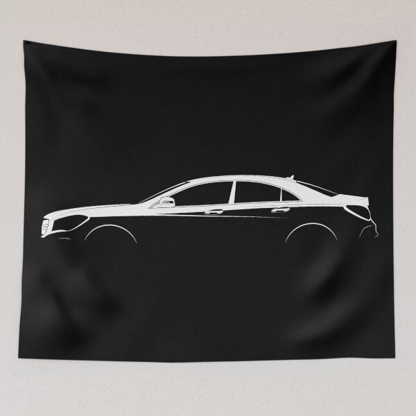 Item preview, CLA-Class (C117) (White) designed and sold by Car Silhouettes.