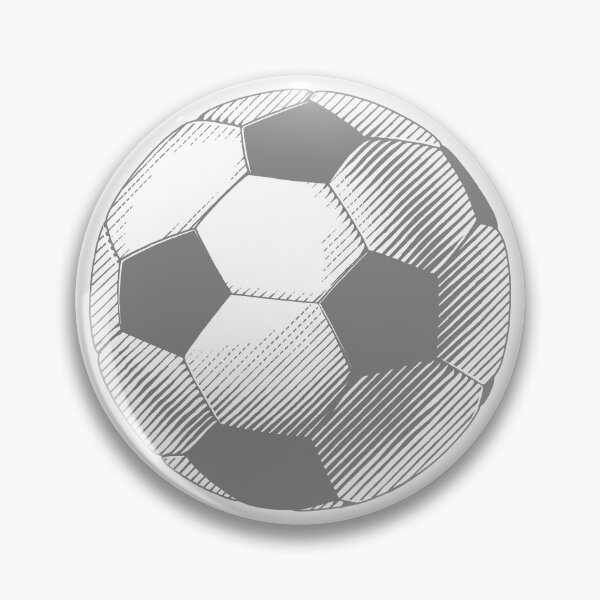 Item preview, Vintage Gray Soccer Football Art designed and sold by pattern-archive.