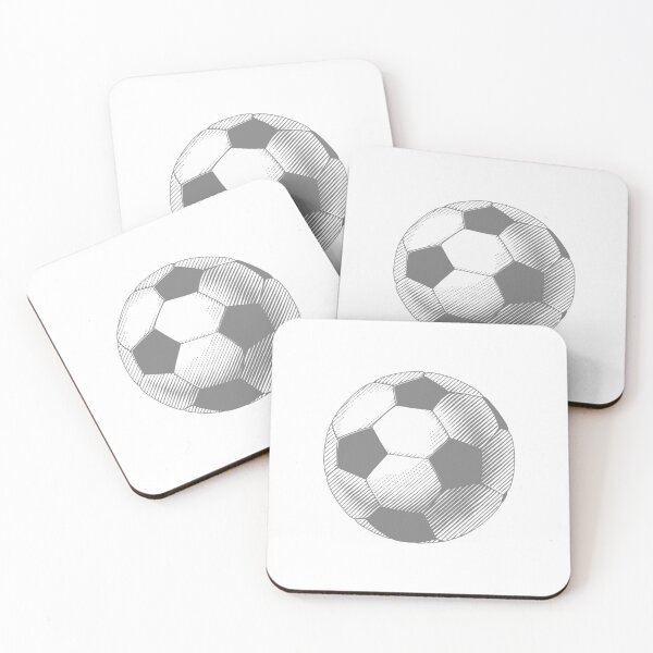 Item preview, Vintage Gray Soccer Football Art designed and sold by pattern-archive.