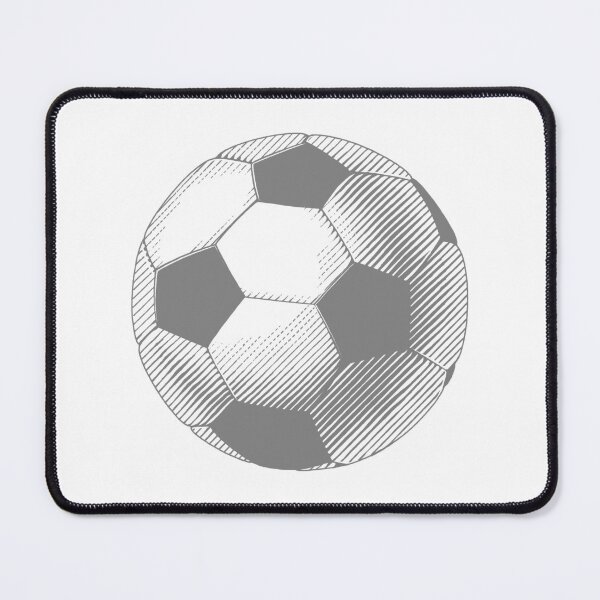 Item preview, Vintage Gray Soccer Football Art designed and sold by pattern-archive.