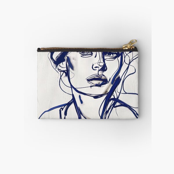 Item preview, Danish woman - Blue Abstract Art designed and sold by shadow-bloom.