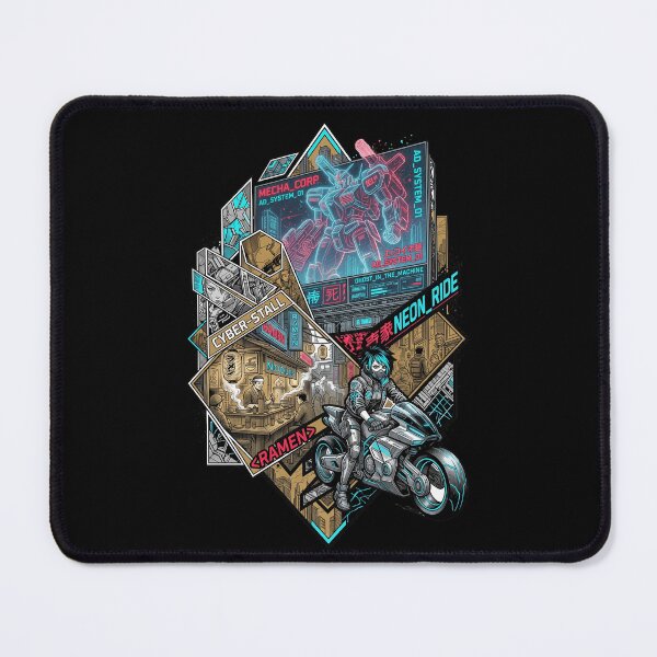 Item preview, Cyberpunk Neo Tokyo Street Life Mecha Biker Girl Ramen Manga Aesthetic designed and sold by mood-draftsman.