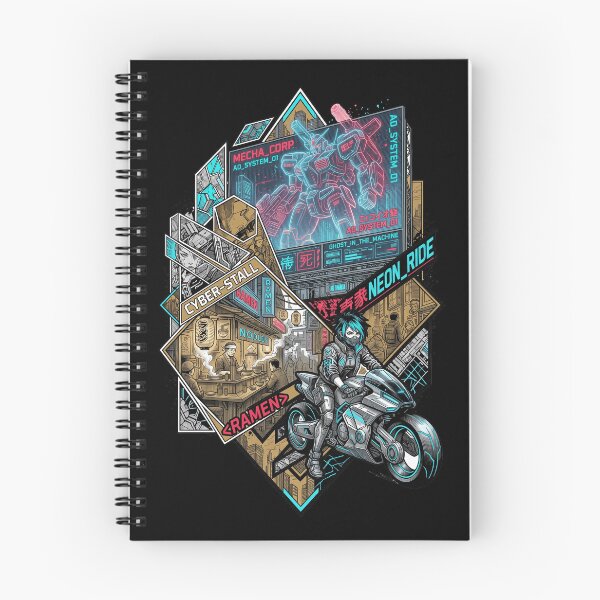 Item preview, Cyberpunk Neo Tokyo Street Life Mecha Biker Girl Ramen Manga Aesthetic designed and sold by mood-draftsman.