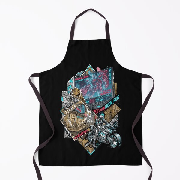 Item preview, Cyberpunk Neo Tokyo Street Life Mecha Biker Girl Ramen Manga Aesthetic designed and sold by mood-draftsman.