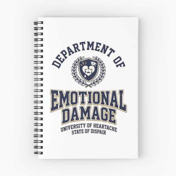 Item preview, Department of Emotional Damage Heartbreak University Retro College Style designed and sold by LOVEARTDESIGN.