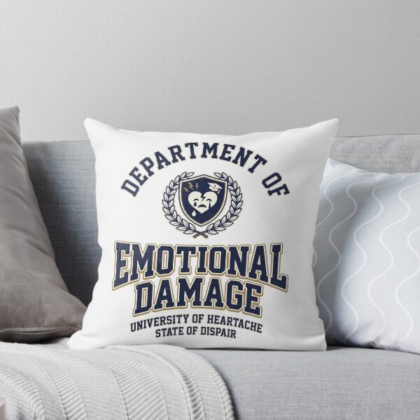 Item preview, Department of Emotional Damage Heartbreak University Retro College Style designed and sold by LOVEARTDESIGN.