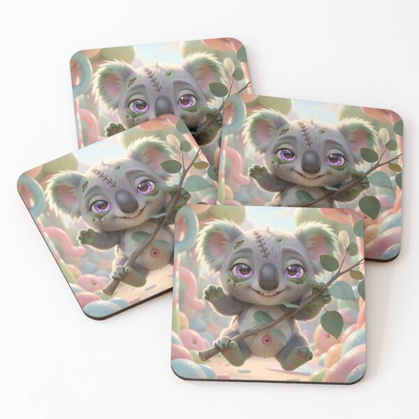 Item preview, Cute Baby Zombie Koala - Eucalyptus Brains Zombie Zoo Kawaii designed and sold by ZombieZooCuties.