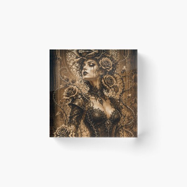Item preview, Gothic Personified Rose in Sepia designed and sold by Axokris.