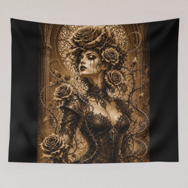 Item preview, Gothic Personified Rose in Sepia designed and sold by Axokris.